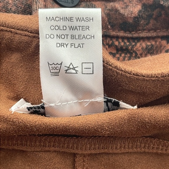 Serengeti Microsuede Rust Flowy Flare Leg Gaucho Pants Size XL - Picture 4 of 4